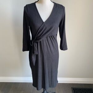 NWT Hello Miz Black Wrap Maternity Dress Size M